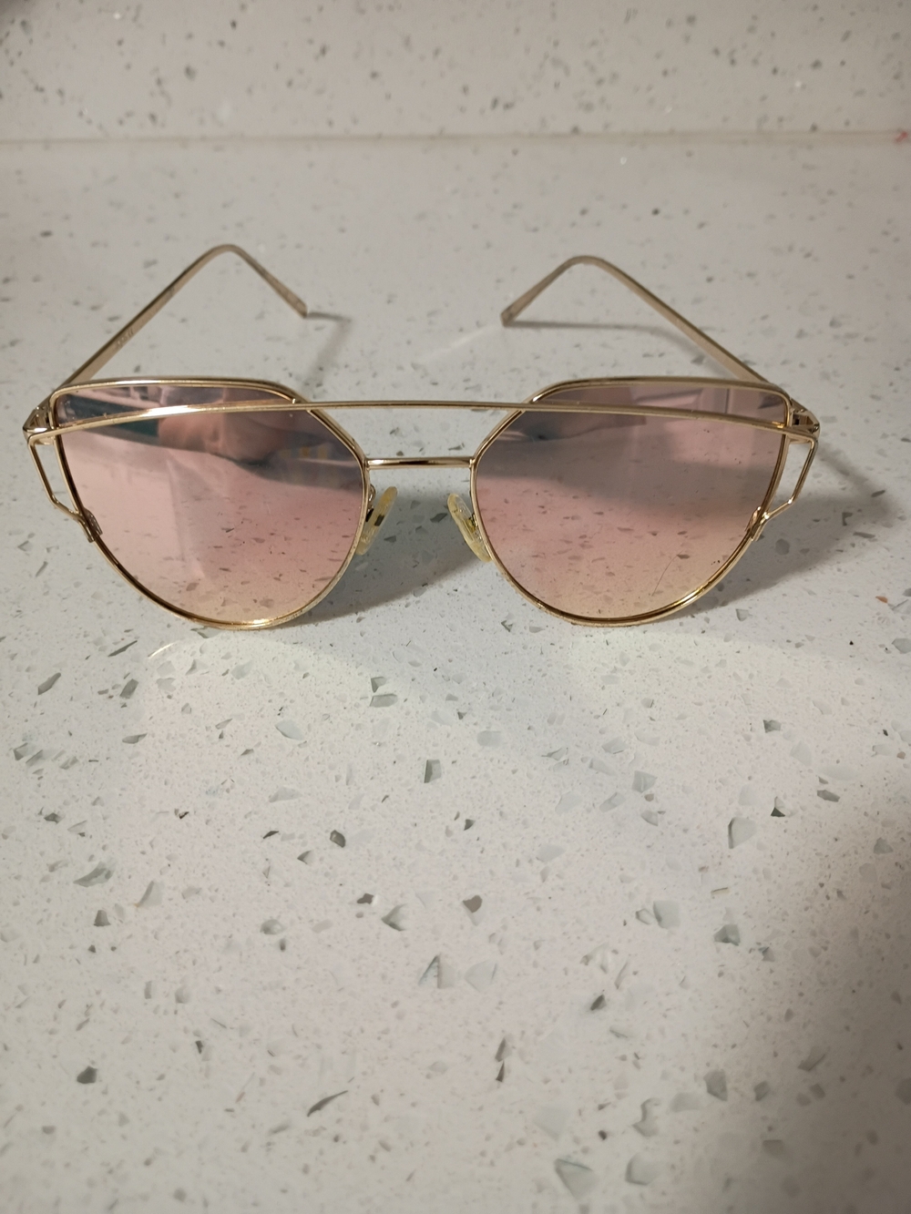 Sojos Gold Frame Cat Eye Sunglasses